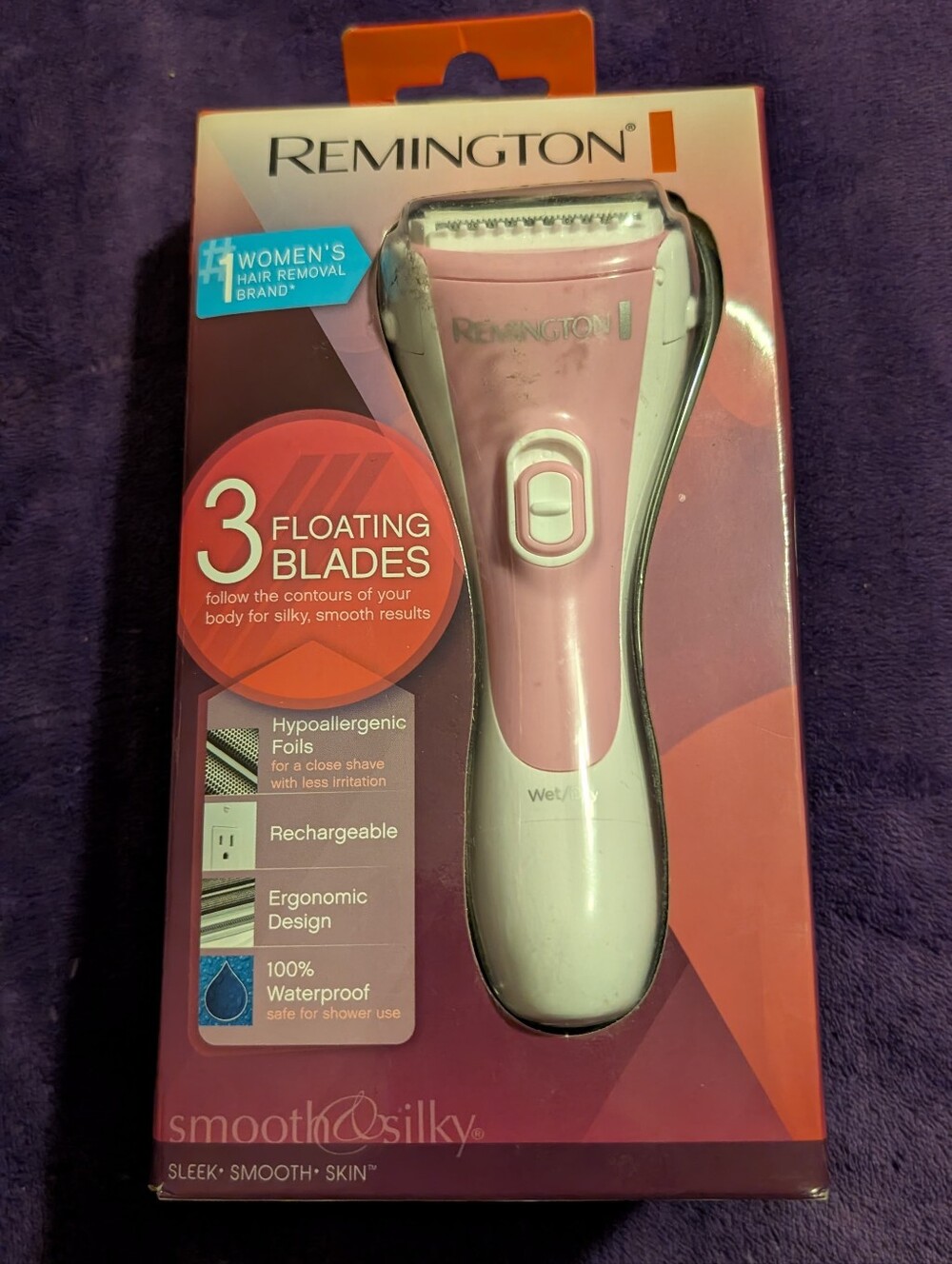 [NIB] Remington Smooth & Silky Wet/Dry Rechargeable Shaver (WDF-4821) Pink - Picture 4 of 10